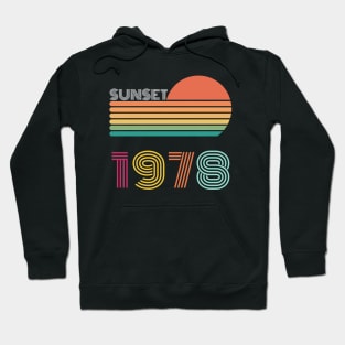 Sunset Retro Vintage 1978 Hoodie